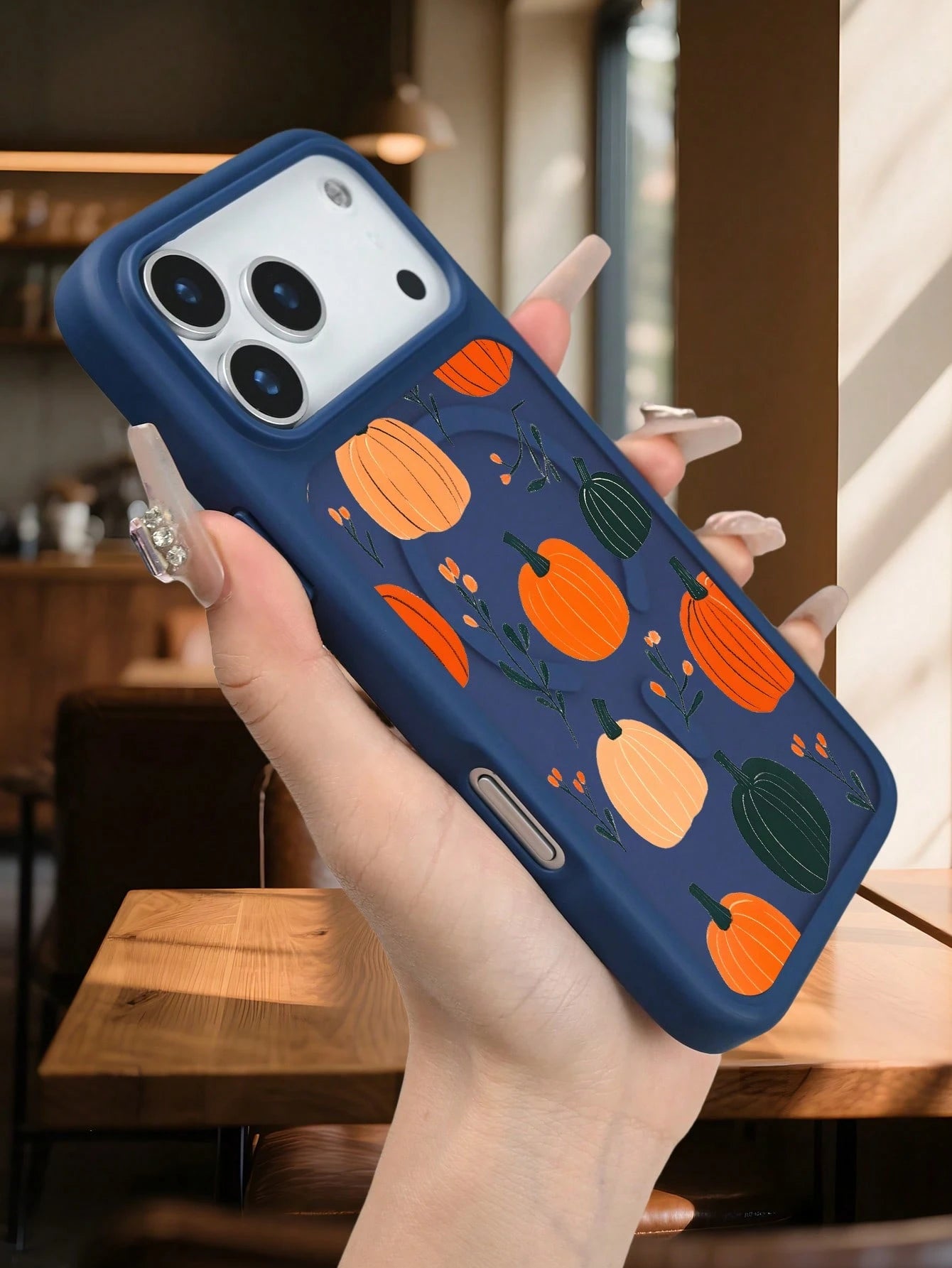 Harvest Autumn Pumpkin Festival Magnetic Phone Case, Thanksgiving Holiday Phone Cover, Aesthetic Cute Gift For Friend, Shockproof Protective Phone Accessories Compatible With IPhone 17 Pro Max 17Air 1