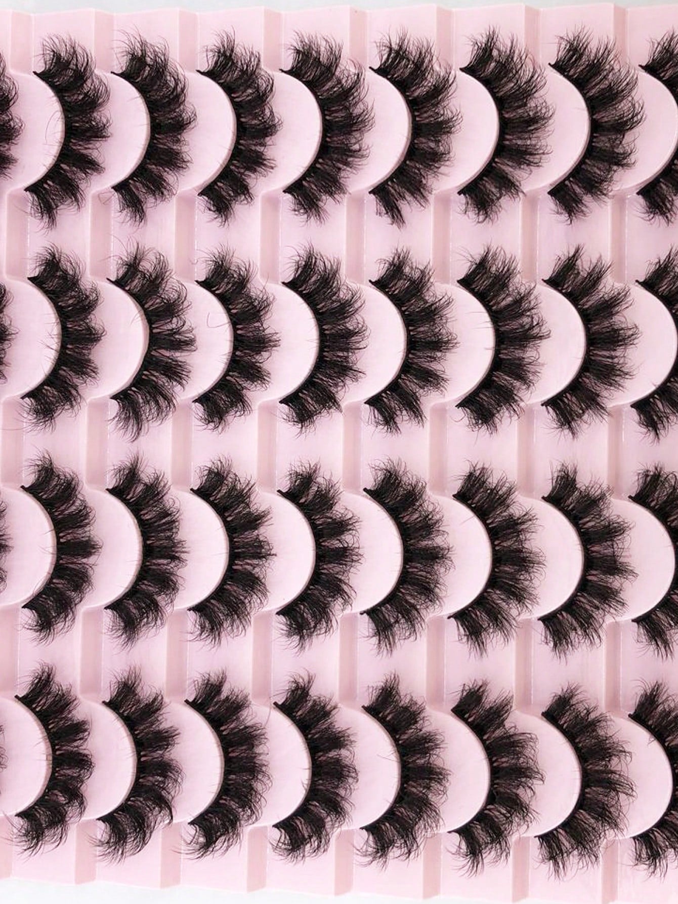 HBZGTLAD 20 Pairs 3D Fluffy Faux Mink Lashes, Long Thick Natural Looking False Eyelashes, Wholesale Makeup Lashes Strip Lashes, Lashes, Eyelashes, Fake Lashes