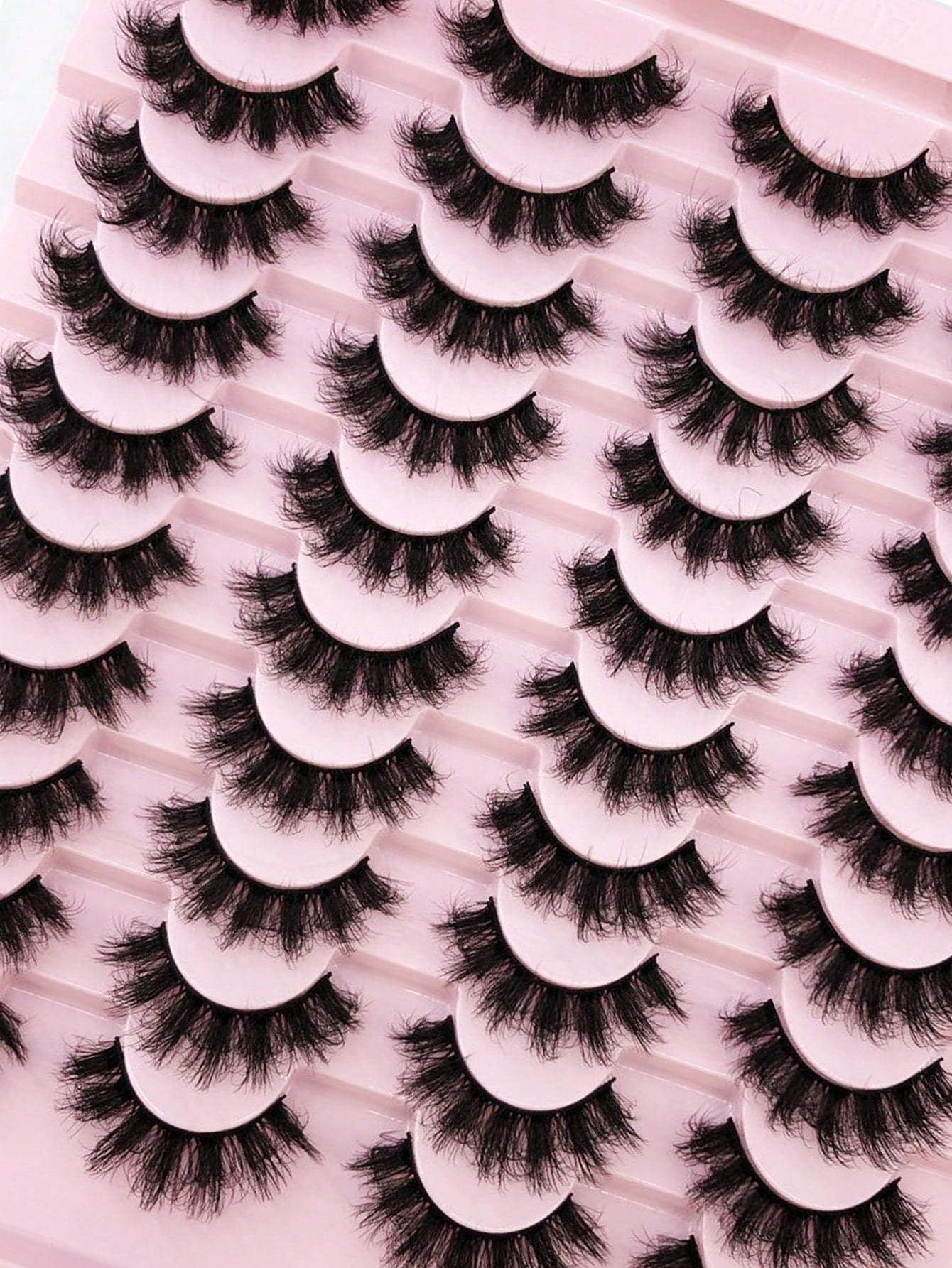 HBZGTLAD 20 Pairs 3D Fluffy Faux Mink Lashes, Long Thick Natural Looking False Eyelashes, Wholesale Makeup Lashes Strip Lashes, Lashes, Eyelashes, Fake Lashes