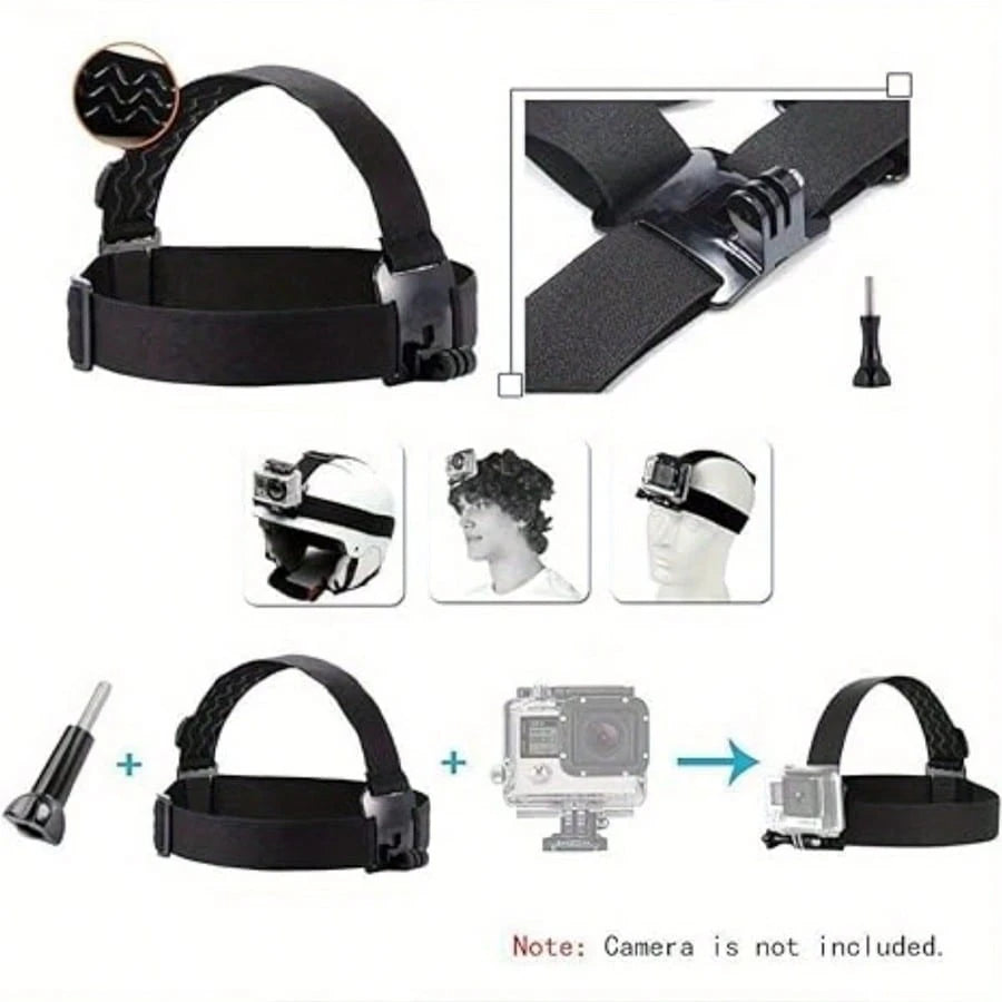 Head-Mounted Helmet Phone Holder, Suitable For Cycling Helmets, Hands-Free Phone Mount, Suitable For Outdoor Live Streaming, Vlog And Life Recording, Action Camera Accessory, Suitable For Cycling, Hik