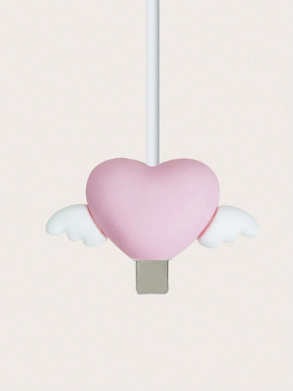 Heart Shaped Data Cable Protector Charger Protector