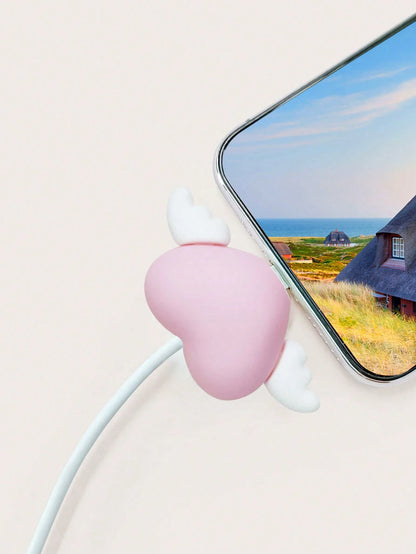 Heart Shaped Data Cable Protector Charger Protector