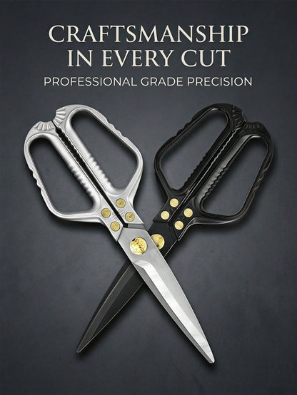 Heavy Duty Tailor Scissors, Sharp Stainless Steel Fabric Shears With Ergonomic Handle, Multi-Purpose Clothing Cutting Scissors, Professional Hand Cutting Shears For Fabric, Leather, Canvas, DIY Sewing