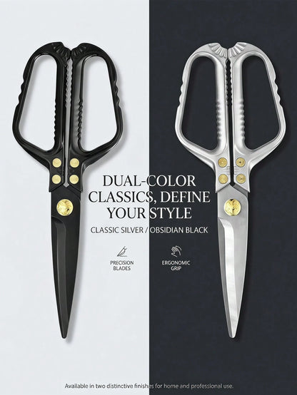 Heavy Duty Tailor Scissors, Sharp Stainless Steel Fabric Shears With Ergonomic Handle, Multi-Purpose Clothing Cutting Scissors, Professional Hand Cutting Shears For Fabric, Leather, Canvas, DIY Sewing