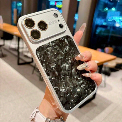 High-End Iridescent Shockproof Case For IPhone 17 16 15 14 Pro Max, Modern Pastel Gradient Back Cover, Full Protective Bumper Anti-Drop Hard Shell