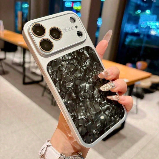 High-End Iridescent Shockproof Case For IPhone 17 16 15 14 Pro Max, Modern Pastel Gradient Back Cover, Full Protective Bumper Anti-Drop Hard Shell