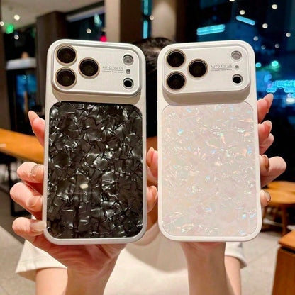 High-End Iridescent Shockproof Case For IPhone 17 16 15 14 Pro Max, Modern Pastel Gradient Back Cover, Full Protective Bumper Anti-Drop Hard Shell