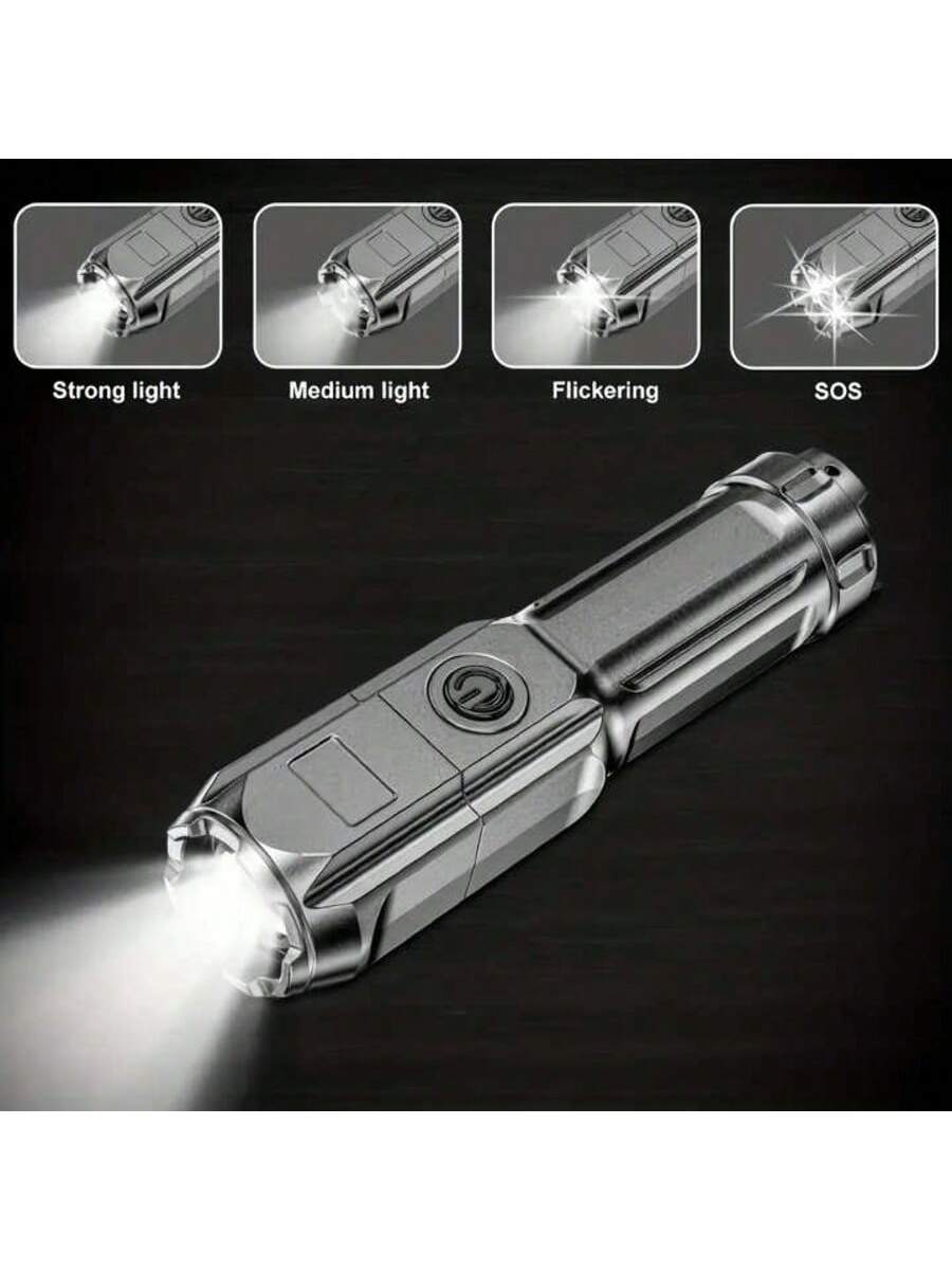 High Power Camping Flashlight Led Fishing Searchlight Usb Rechargeable Flashlight Outdoor Waterproof Tactical Hunting Flashlight