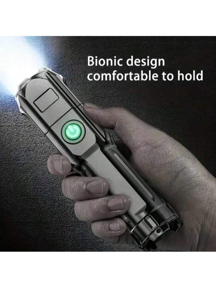 High Power Camping Flashlight Led Fishing Searchlight Usb Rechargeable Flashlight Outdoor Waterproof Tactical Hunting Flashlight