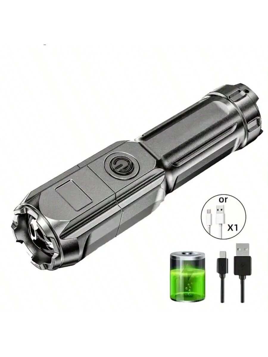 High Power Camping Flashlight Led Fishing Searchlight Usb Rechargeable Flashlight Outdoor Waterproof Tactical Hunting Flashlight