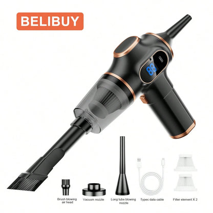 High-Power Cordless Vacuum Cleaner, USB Charging, Quiet Operation, Computer Cleaning, Small Car Vacuum Cleaner, Household And Office Dust Collector.
