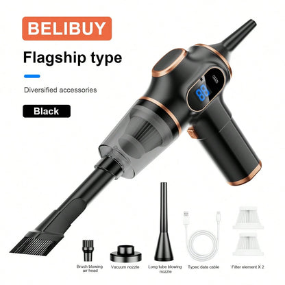High-Power Cordless Vacuum Cleaner, USB Charging, Quiet Operation, Computer Cleaning, Small Car Vacuum Cleaner, Household And Office Dust Collector.
