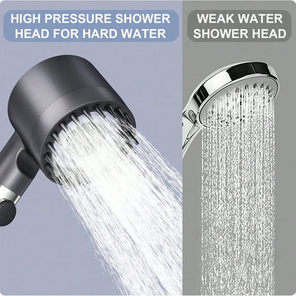 High-Pressure Handheld Shower Head With 5 Filters, 3 Adjustment Settings, Christmas Bathroom Decoration, Wall-Mounted Non-Electric Body Spray, Universal Shower Accessories For A Luxurious Bathing Expe