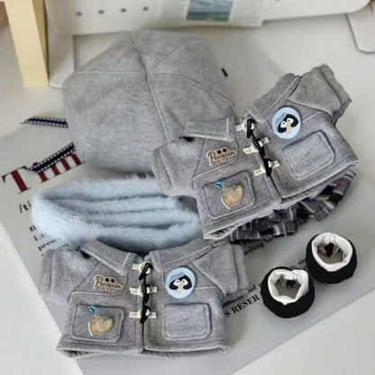 High Quality Super Cute 20cm Doll Winter Outfit, Warm Cape Coat With Hat And Scarf, No Attribute Doll Clothing, Cute Penguin Decoration, Perfect Gift For Anime Fans, Suitable For Adults, Girls, Teenag