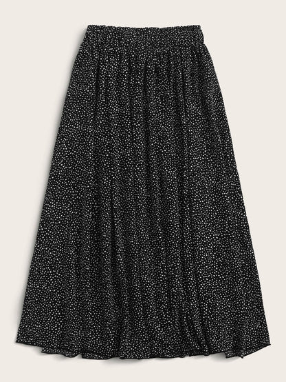 Holidaya Dalmatian Print Flared Skirt