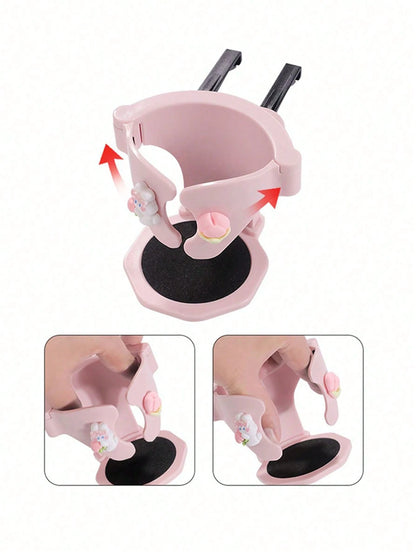 [Hot] Cute Cartoon Car Cup Holder, Car Air Vent Drink Cup Holder Clip, Portable Ashtray Holder Anti-Slip Anti-Shake, Multi-Function Air Vent Fixed Base Storage Tray
