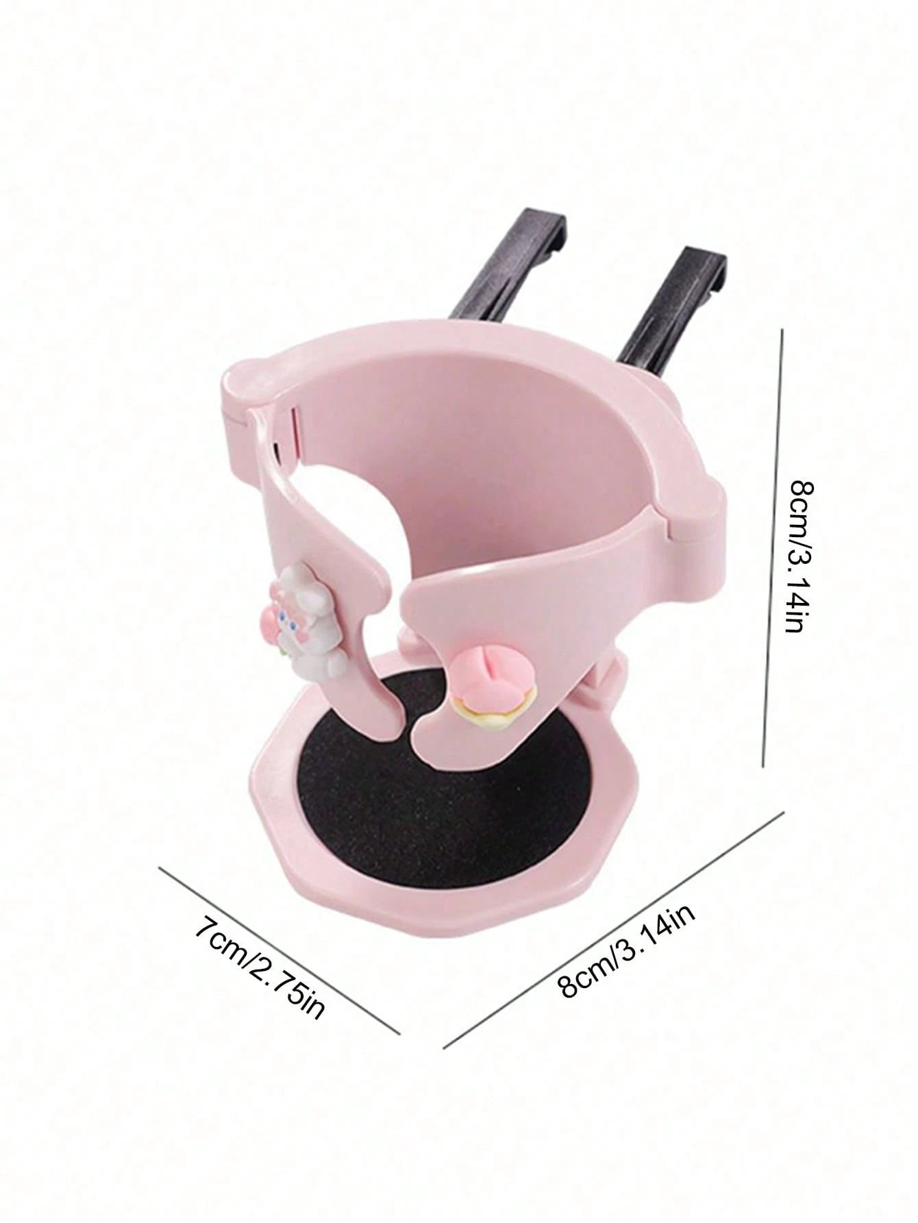 [Hot] Cute Cartoon Car Cup Holder, Car Air Vent Drink Cup Holder Clip, Portable Ashtray Holder Anti-Slip Anti-Shake, Multi-Function Air Vent Fixed Base Storage Tray