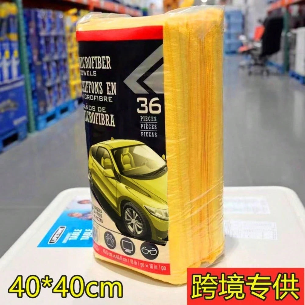 Hot Selling Ultra-Fine Fiber Non Shedding Car Wash Cloth, Thickened And Highly Absorbent, Traceless Dishwashing And Wiping Glass Scouring Pad