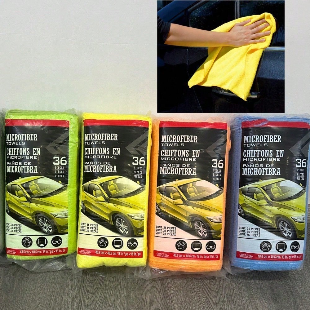 Hot Selling Ultra-Fine Fiber Non Shedding Car Wash Cloth, Thickened And Highly Absorbent, Traceless Dishwashing And Wiping Glass Scouring Pad