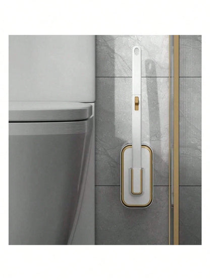 Hygienic Disposable Toilet Brush With Wall Holder – Complete Sanitary Cleaning Set With Long Handle And 24 Replacement Heads