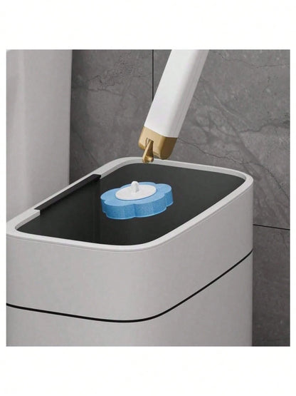 Hygienic Disposable Toilet Brush With Wall Holder – Complete Sanitary Cleaning Set With Long Handle And 24 Replacement Heads