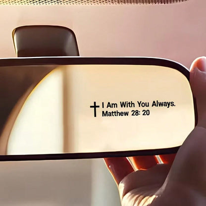 "I'll Be With You Always" Car Sticker, Easy To Peel And Stick (No Residue), Durable Sticker, Suitable For Cars, Motorcycles, Laptops, Windows, Cute Waterproof Sunscreen No Residue Vinyl Sticker
