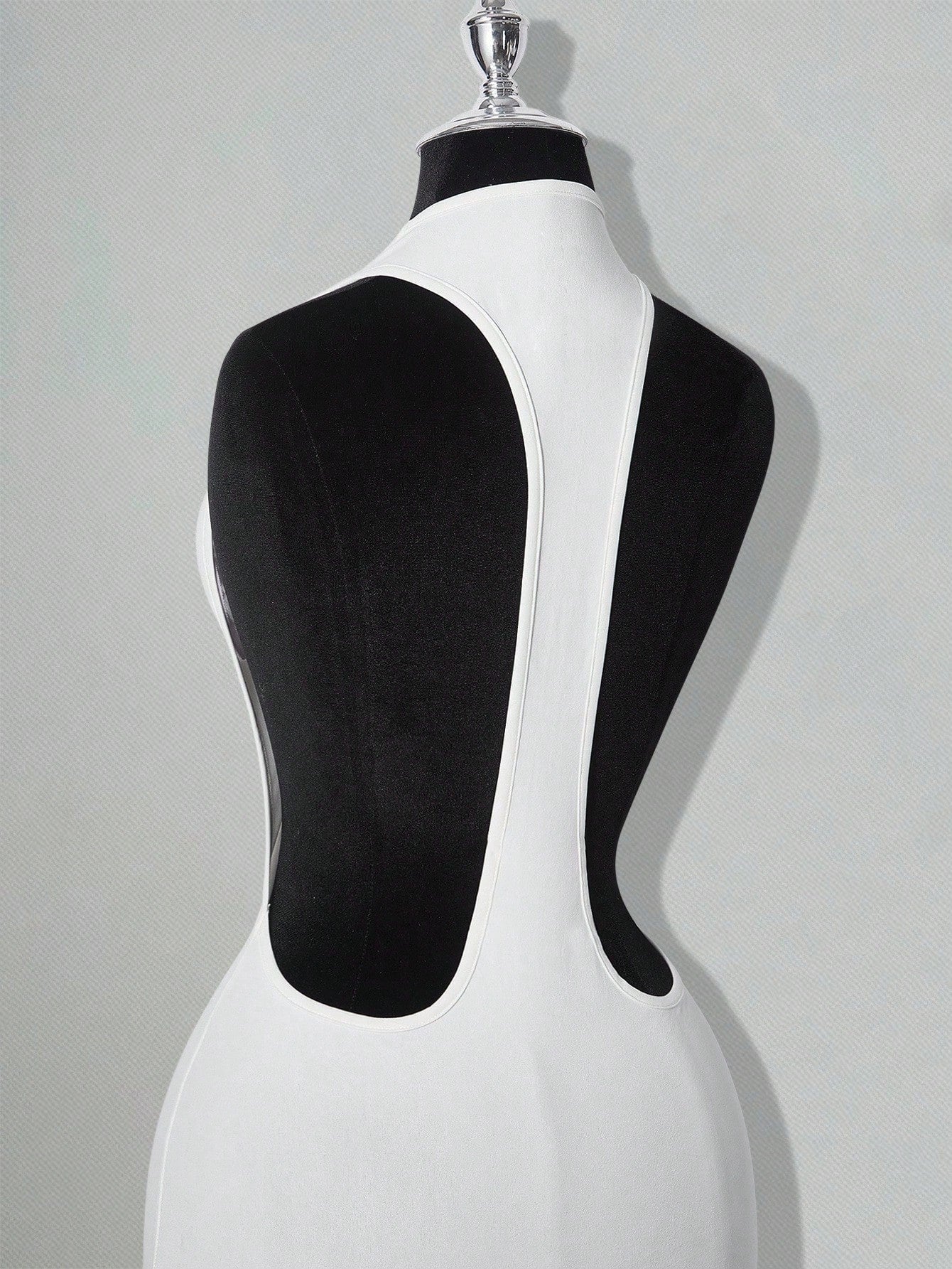 ICON Solid Color Criss-Cross Backless Sexy Casual Mini Dress White Bodycon Dress White Club Night Dress,White Dresses Classy Elegant,Party Dress Summer