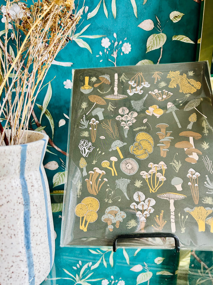 Mosses & Mushrooms Art Print