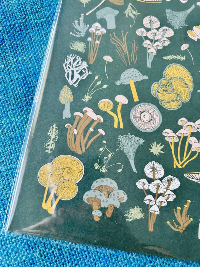 Mosses & Mushrooms Art Print