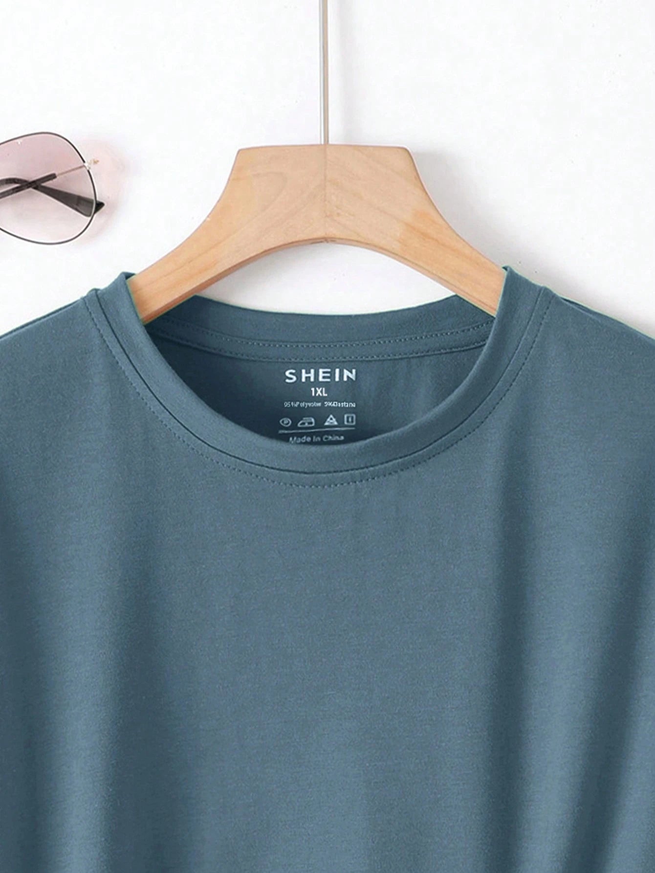 INAWLY Plus Size Women's Solid Color Round Neck Short Sleeve T-Shirt