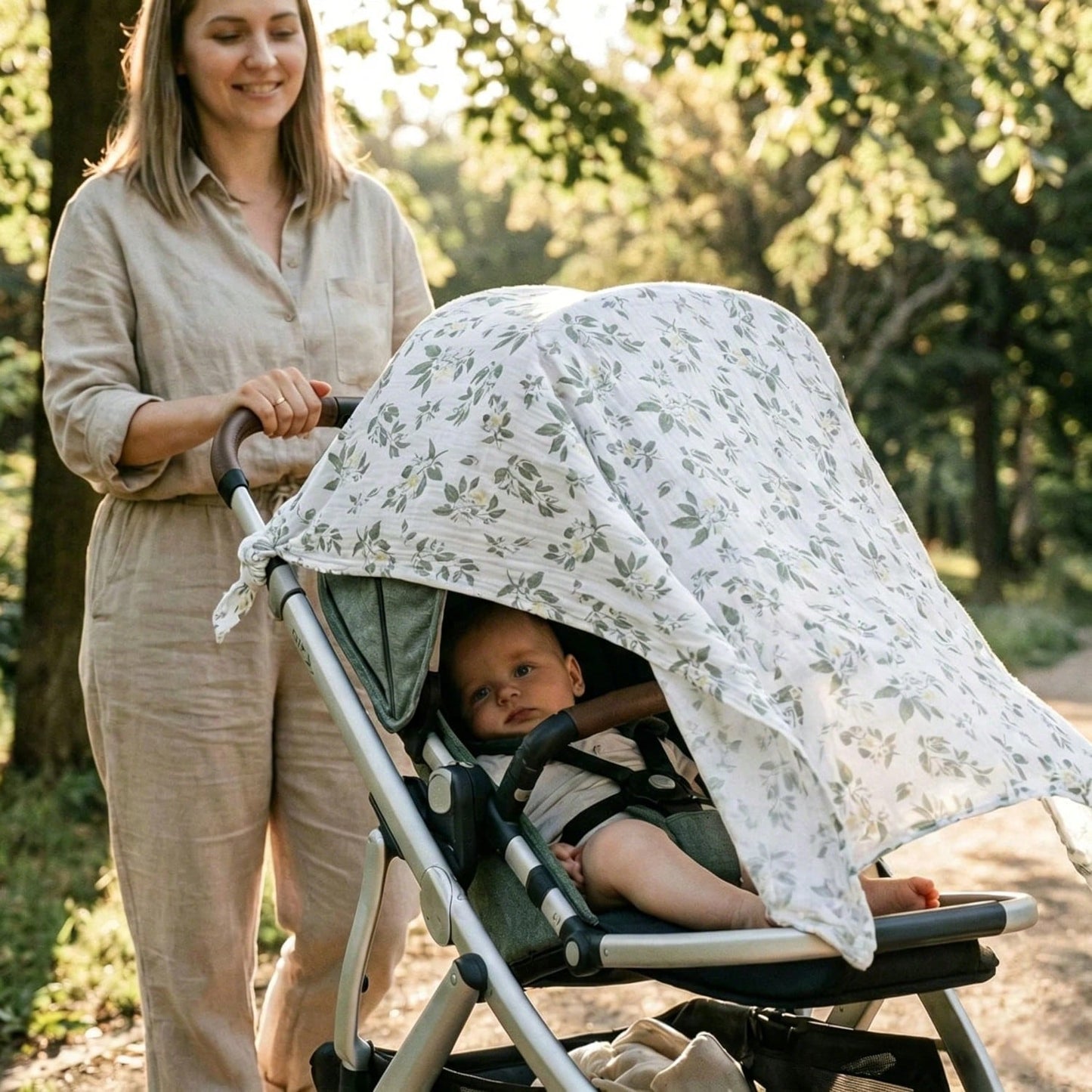 Infant Muslin Swaddle Blanket, Unisex Soft Wrap, Multi-Functional Towel Cloth, Burp Cloth, Bib, Diaper, Stroller And Car Seat Cover- Breathable Comfortable Baby Gift, Suitable For Boys And Girls