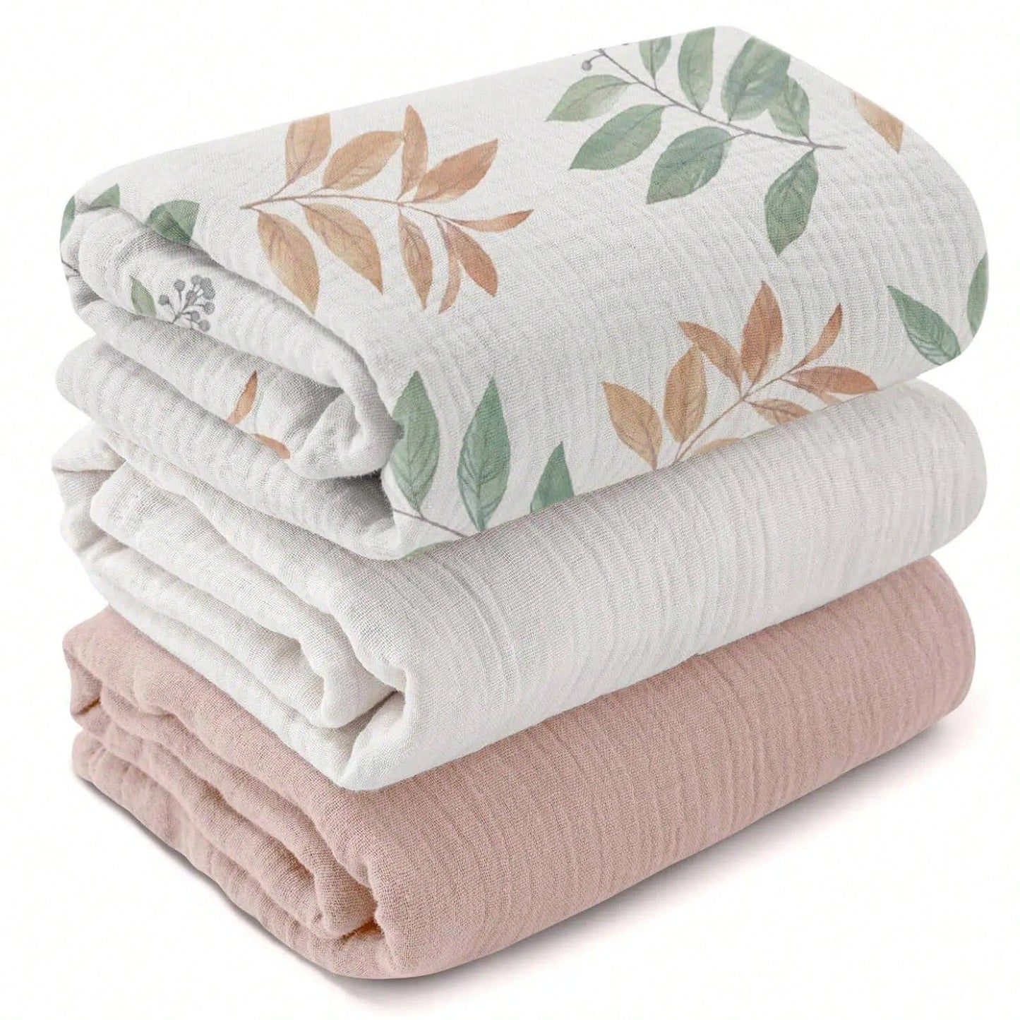 Infant Muslin Swaddle Blanket, Unisex Soft Wrap, Multi-Functional Towel Cloth, Burp Cloth, Bib, Diaper, Stroller And Car Seat Cover- Breathable Comfortable Baby Gift, Suitable For Boys And Girls