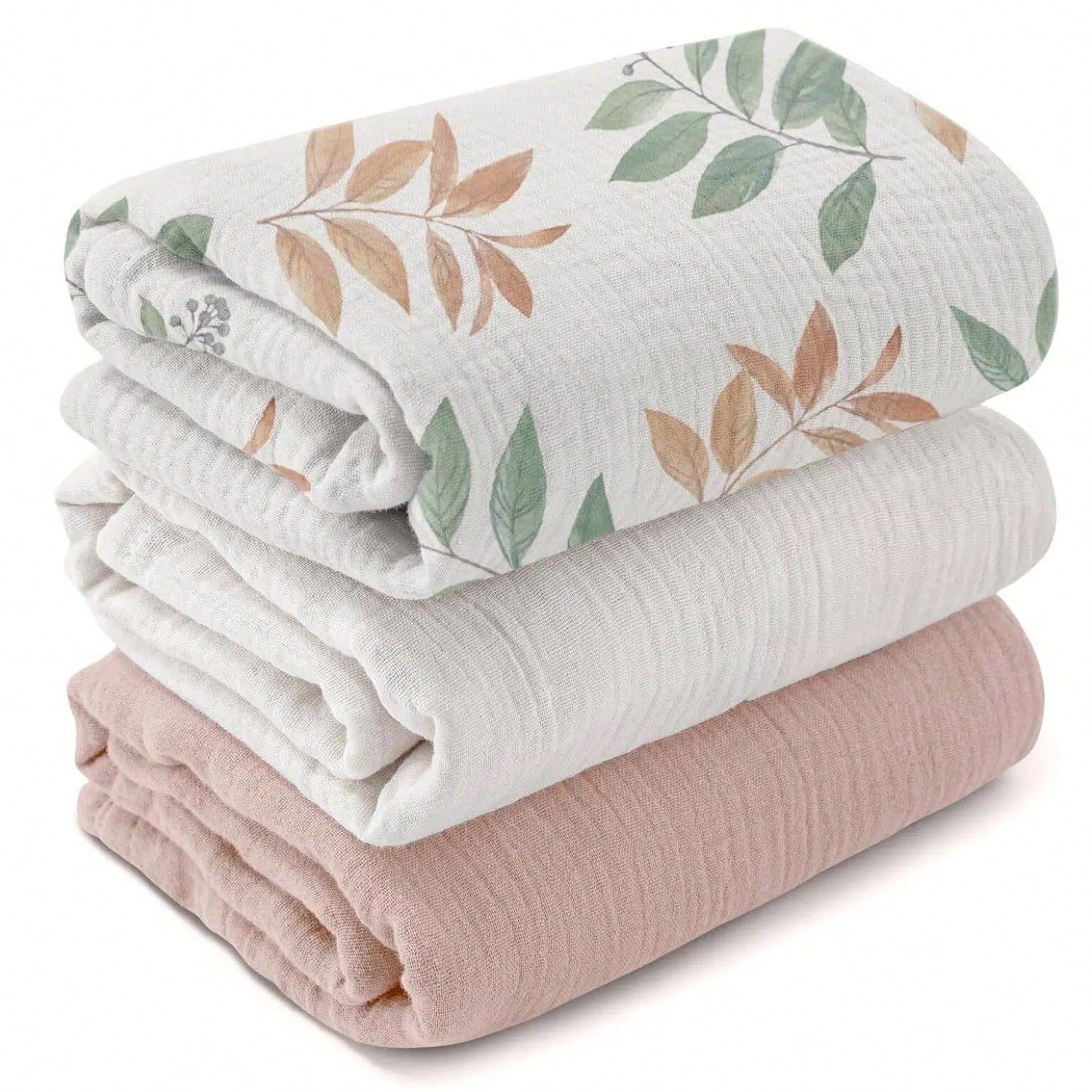 Infant Muslin Swaddle Blanket, Unisex Soft Wrap, Multi-Functional Towel Cloth, Burp Cloth, Bib, Diaper, Stroller And Car Seat Cover- Breathable Comfortable Baby Gift, Suitable For Boys And Girls
