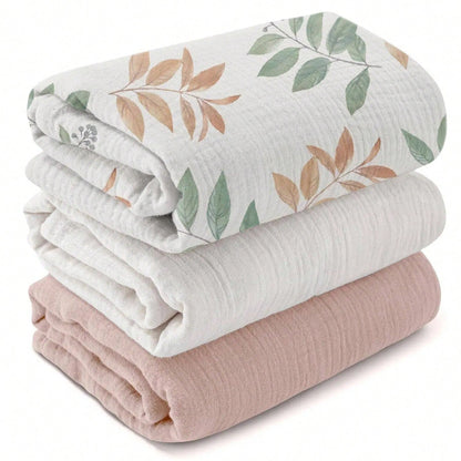 Infant Muslin Swaddle Blanket, Unisex Soft Wrap, Multi-Functional Towel Cloth, Burp Cloth, Bib, Diaper, Stroller And Car Seat Cover- Breathable Comfortable Baby Gift, Suitable For Boys And Girls