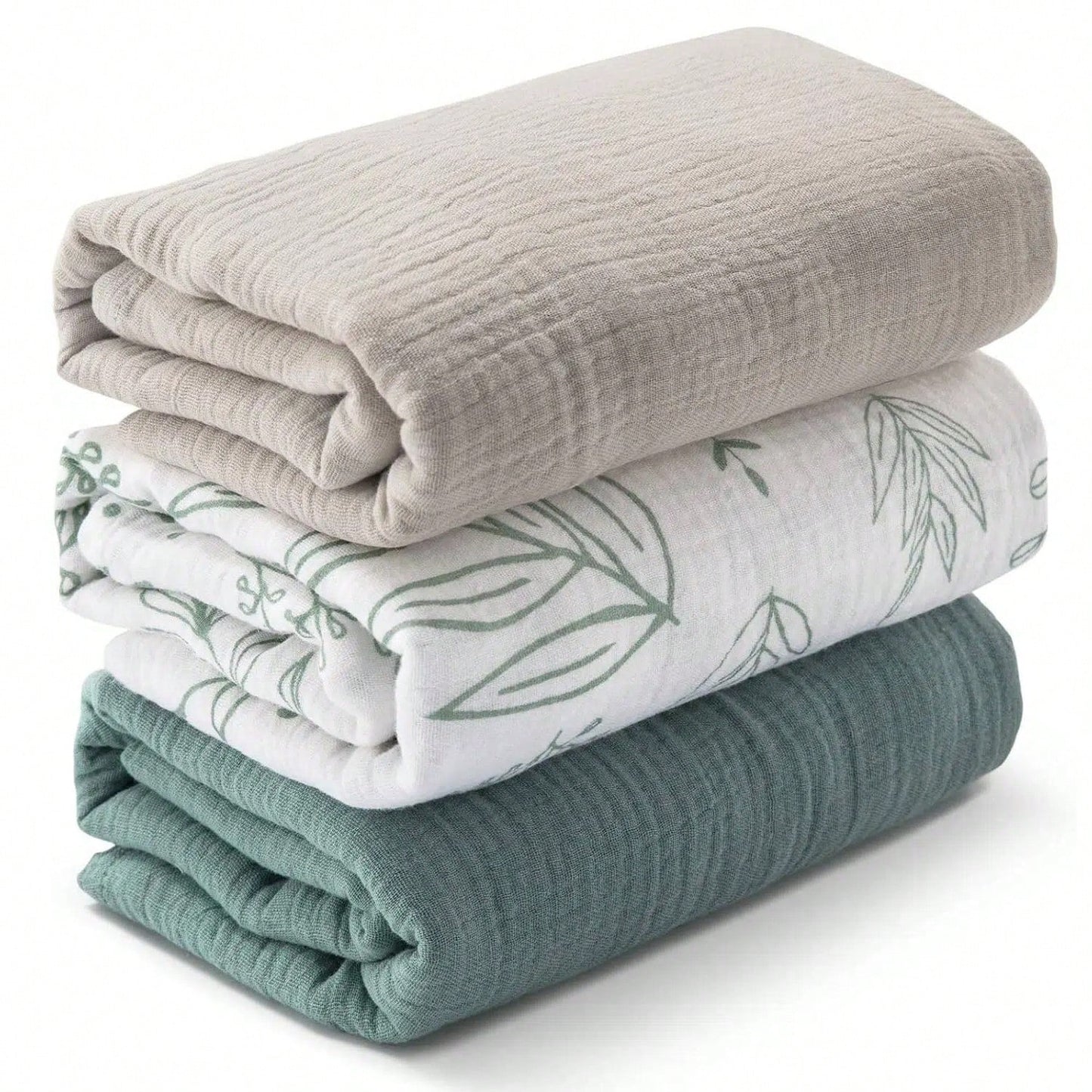 Infant Muslin Swaddle Blanket, Unisex Soft Wrap, Multi-Functional Towel Cloth, Burp Cloth, Bib, Diaper, Stroller And Car Seat Cover- Breathable Comfortable Baby Gift, Suitable For Boys And Girls