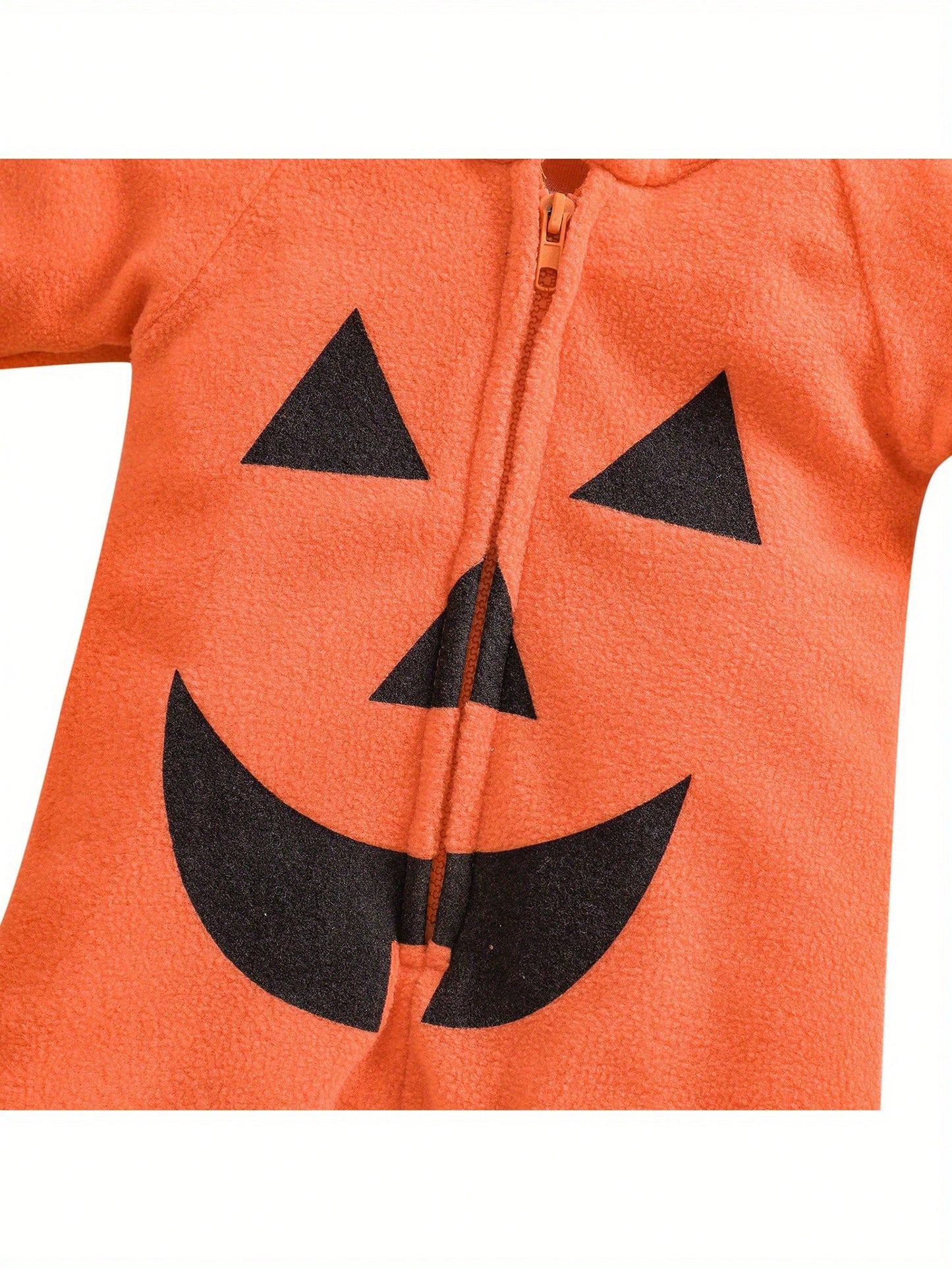 Infant Newborn Baby Boys Girls Halloween Pumpkin Costumes Romper Long Sleeve Hooded Jumpsuit Halloween Outfits
