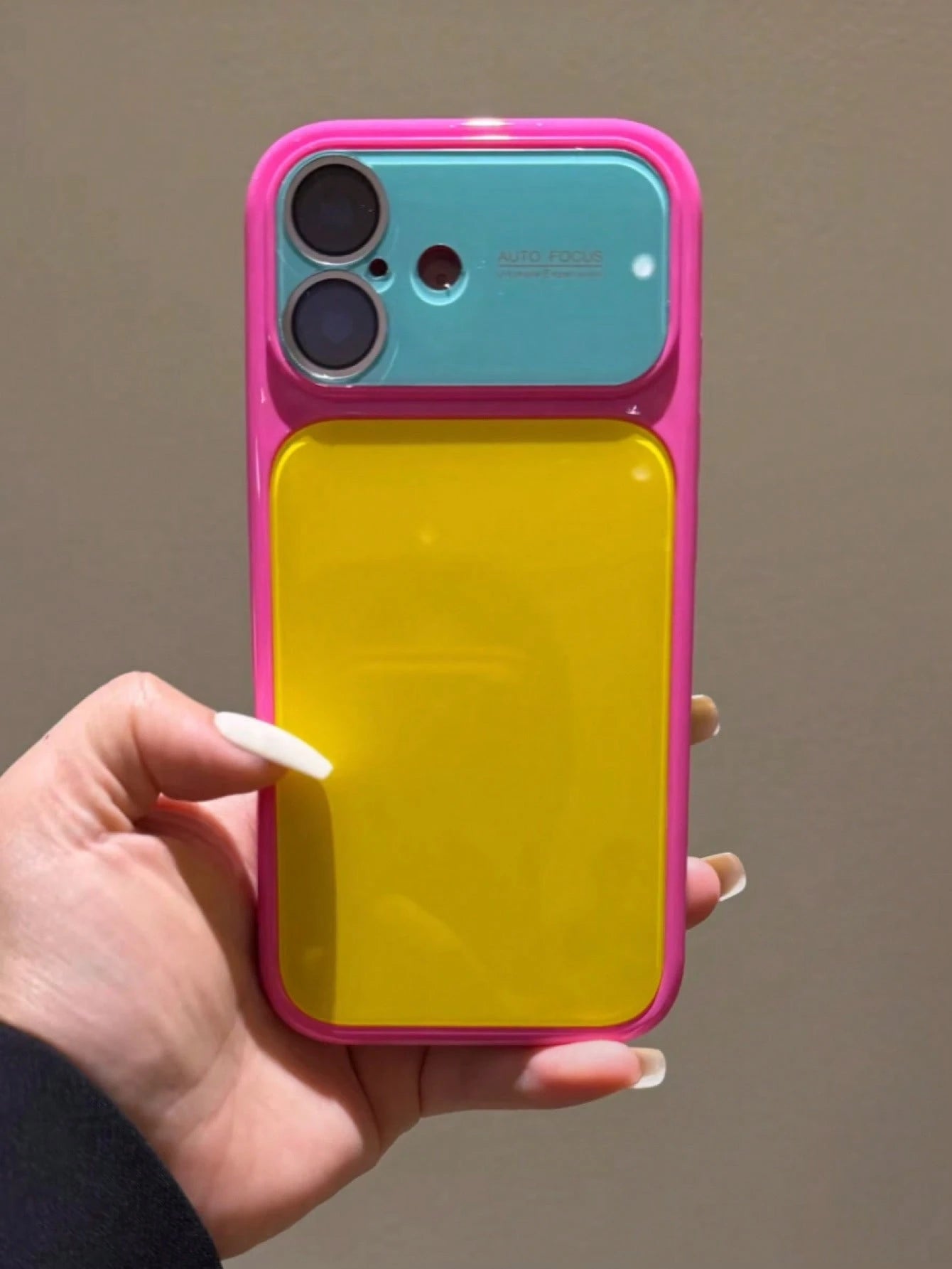 Ins Summer Dopamine Contrast Color Phone Case Suitable For 17 Pro Max, New 16 Pro Max, Creamy Yellow 15 Pro, Protective Cover For 14, Elegant 13 Pro Max, Aesthetic, Maximalist