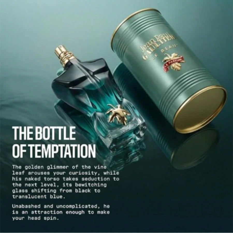 Jean Paul Gaultier Le Beau Le Parfum Intense For Men- 4.2 Oz (125 Ml)- A Long-Lasting (10–12 Hours) Woody-Amber Fragrance Blending Notes Of Coconut Wood, Tonka Bean, And Sandalwood- Designer Fragra