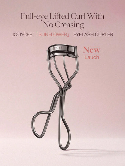 JOOCYEE Eyelash Curler With Sunflower Design, Crease-Free Curl, Newly Launched All-In-One Eyelash Curler