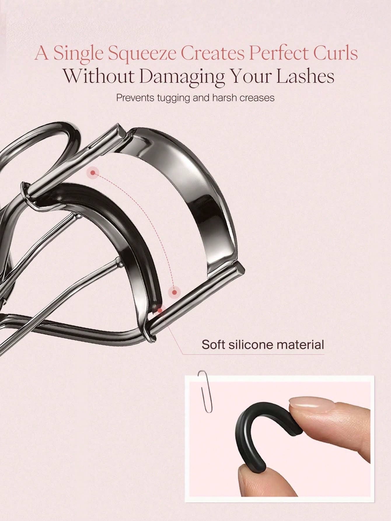 JOOCYEE Eyelash Curler With Sunflower Design, Crease-Free Curl, Newly Launched All-In-One Eyelash Curler