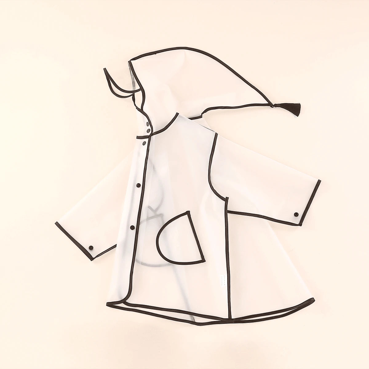 Kids Boys Girls Rain Coat Waterproof Hooded Protective Poncho Jacket With Pockets 1-10 Years