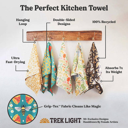 Kitchen Tea Towel Quick Dry | Lucky Stars