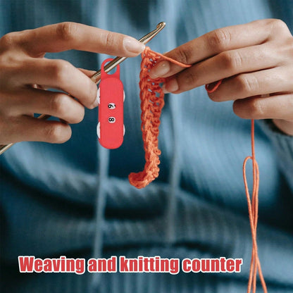 Knitting Counter (0–99) Portable Sewing Craft Accessory, A Portable Tool For Tracking Stitch And Row Counts In Various Yarn Crafts (Such As Knitting, Crochet); Suitable For Women, Mothers, Beginners