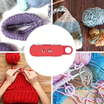 Knitting Counter (0–99) Portable Sewing Craft Accessory, A Portable Tool For Tracking Stitch And Row Counts In Various Yarn Crafts (Such As Knitting, Crochet); Suitable For Women, Mothers, Beginners