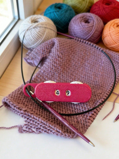 Knitting Counter (0–99) Portable Sewing Craft Accessory, A Portable Tool For Tracking Stitch And Row Counts In Various Yarn Crafts (Such As Knitting, Crochet); Suitable For Women, Mothers, Beginners