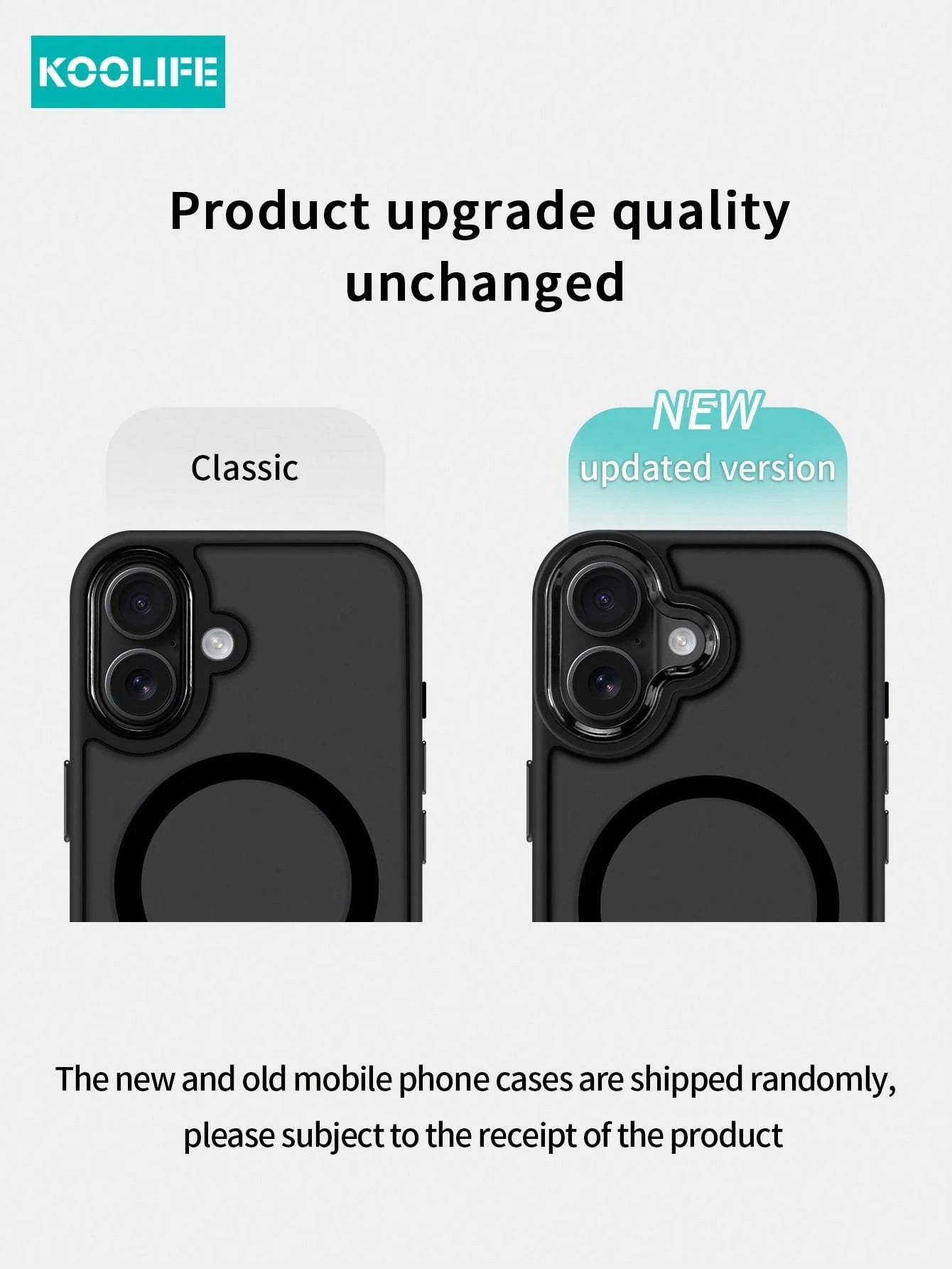 Koolife Mechanical Protective Case Compatible With Apple Phone 17proMax, Supports Magnetic Wireless Charging, Tactile Pressure Feel, Mysterious Polished Sand Visual, Anti-Slip Dual Material Combinatio