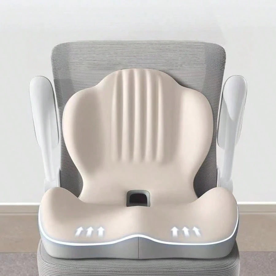 L-Shaped Memory Foam Seat Cushion, Ergonomic Design For Car, Truck Drivers, Relieves Sciatica And Back Pain, Suitable For Office Chair, Long-Distance Driving, Gaming Chair, All Day Comfort