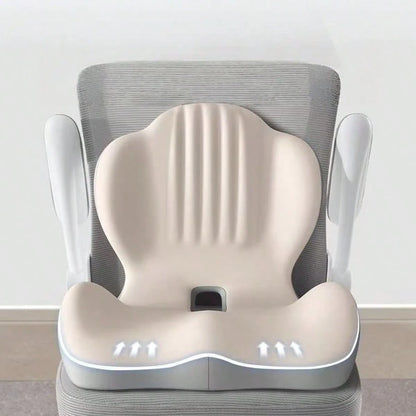 L-Shaped Memory Foam Seat Cushion, Ergonomic Design For Car, Truck Drivers, Relieves Sciatica And Back Pain, Suitable For Office Chair, Long-Distance Driving, Gaming Chair, All Day Comfort
