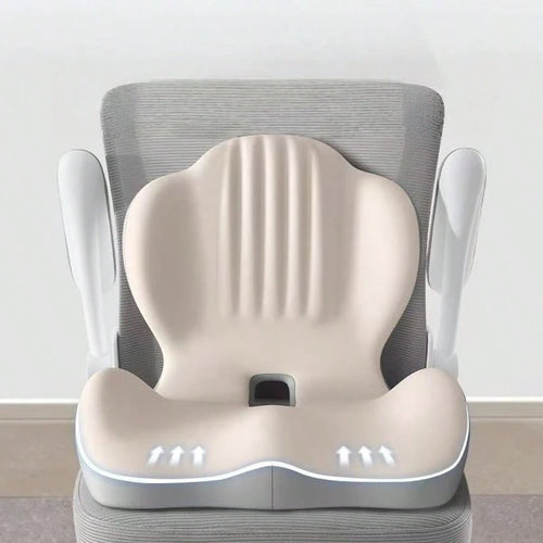 L-Shaped Memory Foam Seat Cushion, Ergonomic Design For Car, Truck Drivers, Relieves Sciatica And Back Pain, Suitable For Office Chair, Long-Distance Driving, Gaming Chair, All Day Comfort