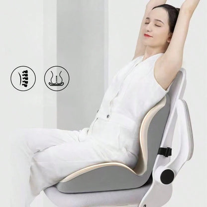 L-Shaped Memory Foam Seat Cushion, Ergonomic Design For Car, Truck Drivers, Relieves Sciatica And Back Pain, Suitable For Office Chair, Long-Distance Driving, Gaming Chair, All Day Comfort